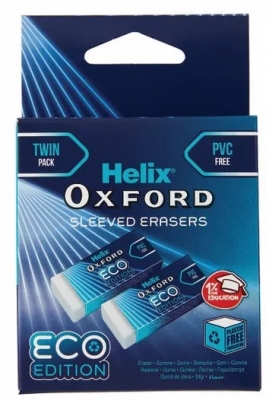 Cyber Eco Twin Pack Erasers Blue