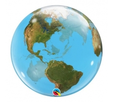Qualatex 22" Single Bubble Planet Earth Balloon