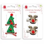 Christmas Hair Clips ( Assorted Designs )