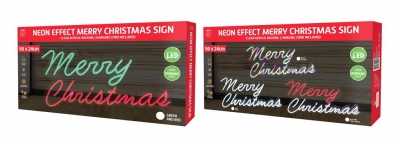 Led Neon Flex Merry Christmas RED/WHITE