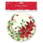 8 Plates Poinsettia