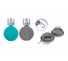 Smart Choice Double Collapsible Pet Bowl With Clip