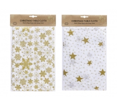 Table Cloth Gold Rectangle ( Assorted Designs )