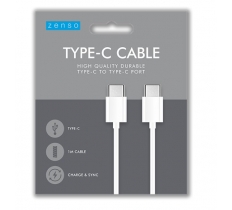 White Type C To Type C Cable 1m