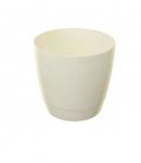 18cm Round Indoor White Pot