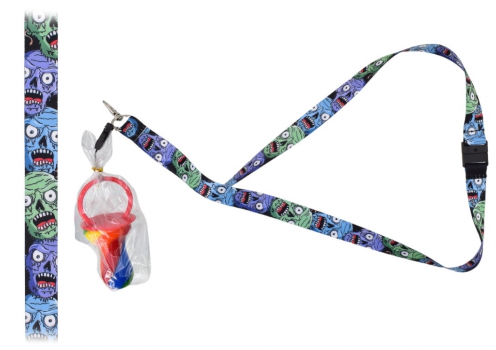 Zombie Lanyard With Rocky Dummy - Click Image to Close