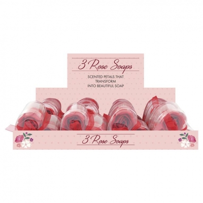 3PC SOAP ROSES