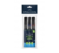 Assorted Permanent Markers 3 Pack
