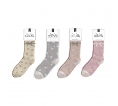 Ladies Cozy Printed Socks