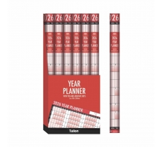 2025 Calendar R&B Full Year Wallplanner