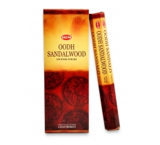 HEM OODH SANDALWOOD 20 INCENSE STICKS X 6 PACK