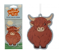 Autumn Leaves Highland Cow Air Freshener