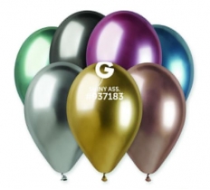 Gemar 13" Latex Balloons Shiny 50 Pack ( Assorted )