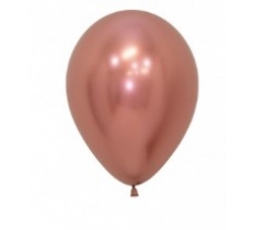 Sempertex 5" Reflex Rose Gold Latex Balloons 50 Pack