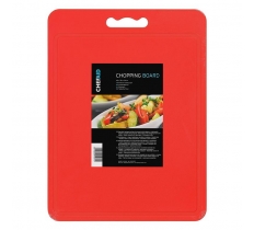 Chef Aid Red Poly Chopping Board 40 X 30 X 0.4cm