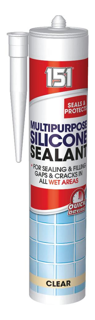 Multi Purpose Silicone Sealant Clear 280ml Cartridge - Click Image to Close