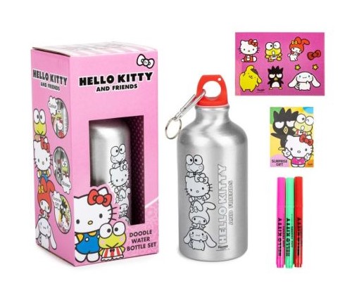 Hello Kitty Doodle Water Bottle - Click Image to Close