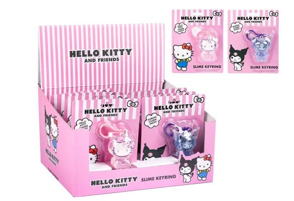 Hello Kitty Mini Slime With Keyring - Click Image to Close
