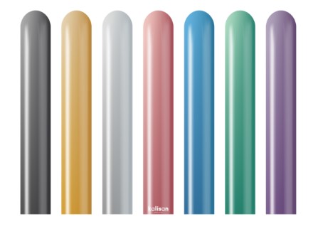 Kalisan 260 Modelling Mirror Mix Latex Balloon 50Pack - Click Image to Close