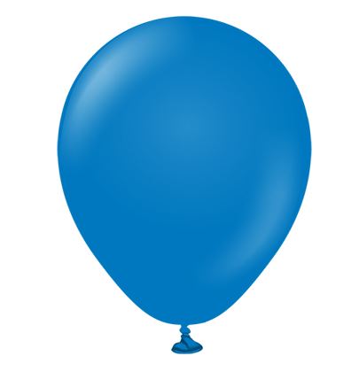 Kalisan 5" Standard Blue Latex Balloons100 Pack - Click Image to Close