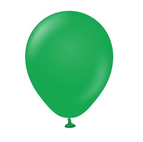 Kalisan 5" Standard Green Latex Balloons 100 Pack - Click Image to Close