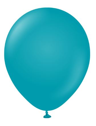 Kalisan 5" Standard Turquoise Latex Balloon100 Pack - Click Image to Close