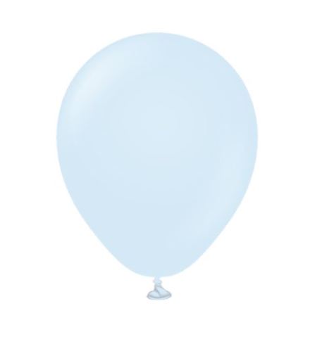 Kalisan 5" Macaron Baby Blue Latex Balloons 100 Pack - Click Image to Close