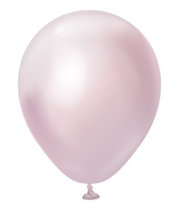 Kalisan 5" Mirror Pink Gold Latex Balloons 100 Pack - Click Image to Close