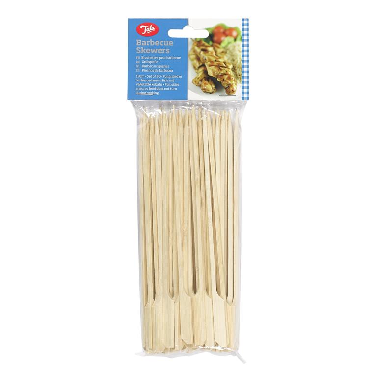 Tala Bamboo Skewers 18cm Pack Of 50 - Click Image to Close