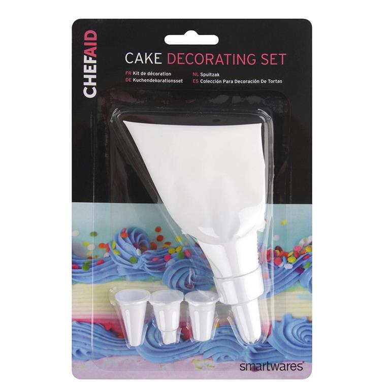 Chef Aid Cake Decorator Set Carded - Click Image to Close