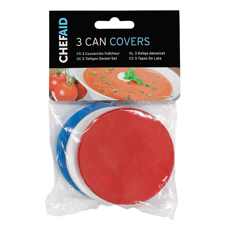 Chef Aid Can Covers 7.5cm Pack of 3 - Click Image to Close