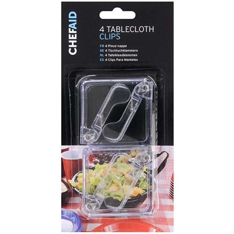 Chef Aid Table Cloth Clips Pack of 4 - Click Image to Close