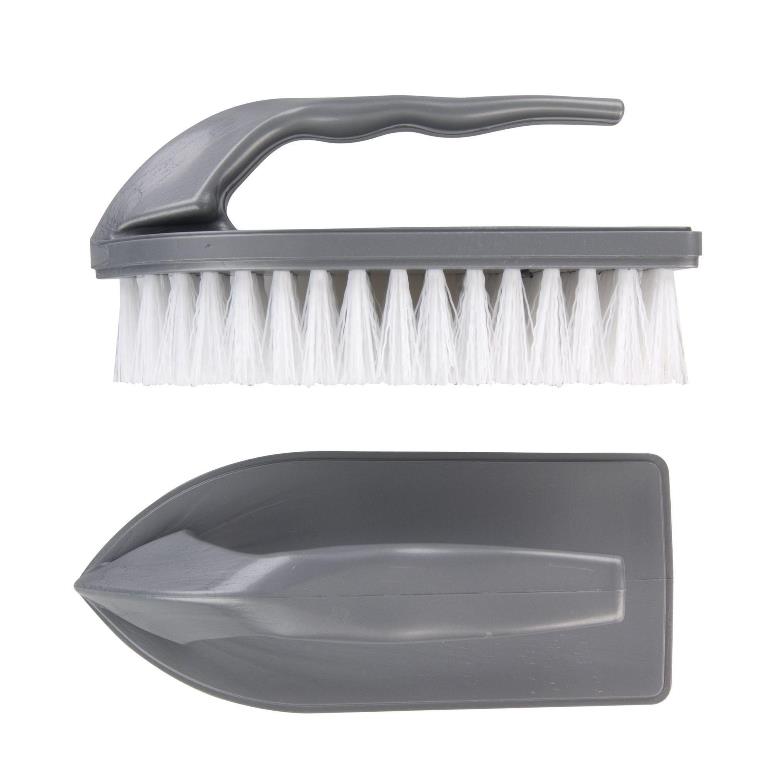 Elliotts Iron Shaped Scrubbing Brush With Handle - Click Image to Close