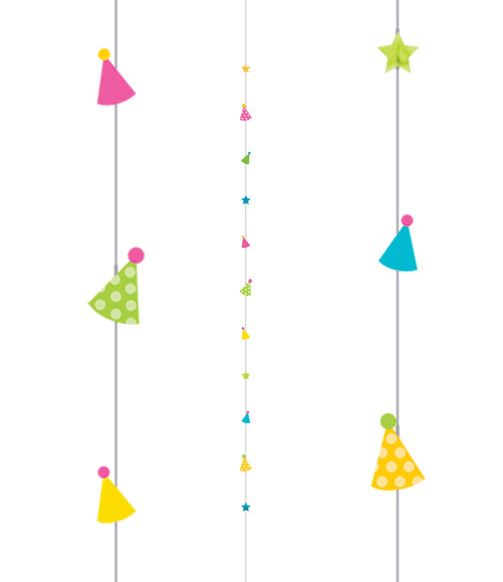 Party Hat 1.82M Balloon Fun Strings - Click Image to Close