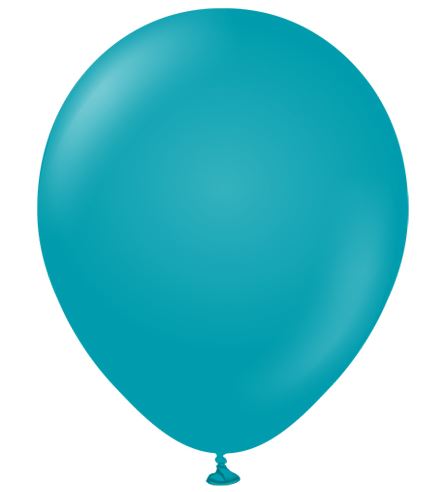 Kalisan 12" Standard Turquoise Latex Balloons 100 Pack - Click Image to Close