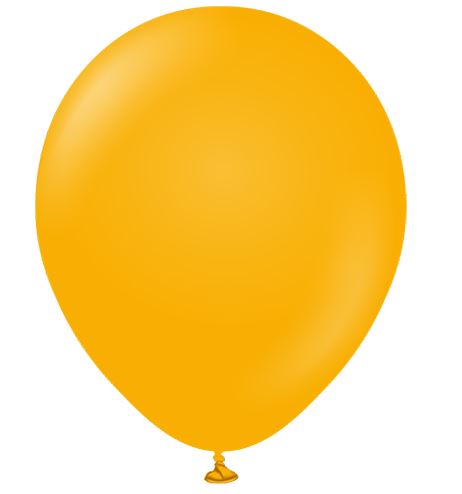 Kalisan 12" Standard Amber Latex Balloons 100 Pack - Click Image to Close