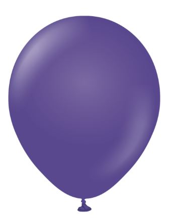 Kalisan 12" Standard Violet Latex Balloon 100 Pack - Click Image to Close