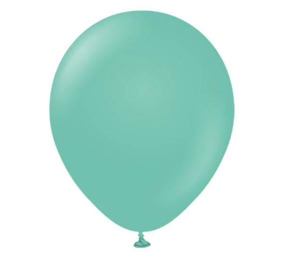 Kalisan 12" Standard Sea Green Latex Balloons 100 Pack - Click Image to Close