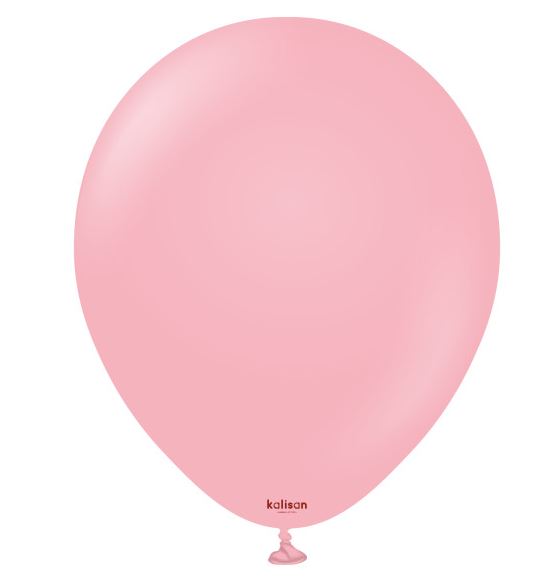 Kalisan 12" Flamingo Pink Standard Pastel Balloons 100 Pack - Click Image to Close