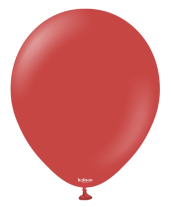 Kalisan 12" Standard Deep Red Latex Balloon 100pack - Click Image to Close