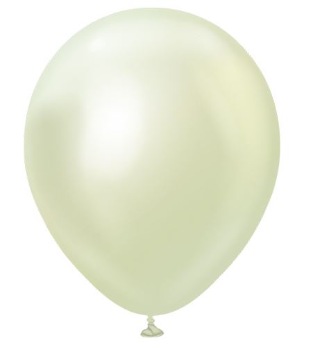 Kalisan 12" Mirror Green Gold Latex Balloons 50 Pack - Click Image to Close