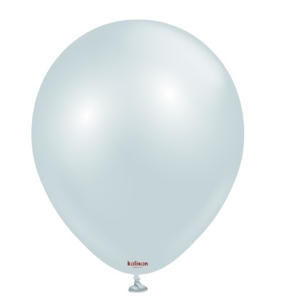 Kalisan 12" Aura Ice Blue Latex Balloon 50 Pack - Click Image to Close