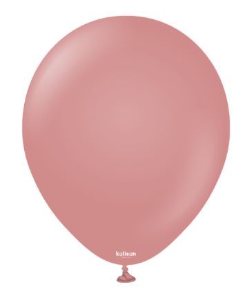 Kalisan 12" Retro Rosewood Balloon 100 Pack - Click Image to Close
