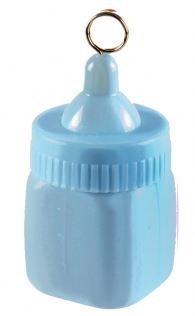 Balloon Weight Baby Bottle Blue - Click Image to Close