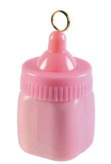 Balloon Weight Baby Bottle Pink