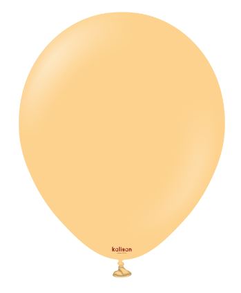 Kalisan 18" Standard Peach Latex Balloon 25 Pack - Click Image to Close