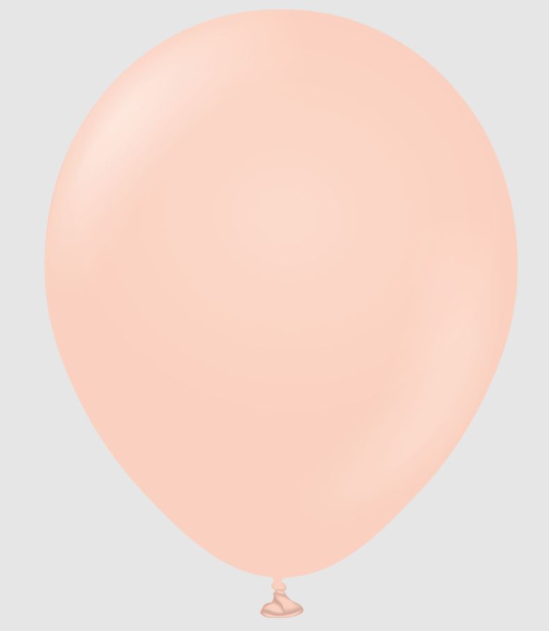 Kalisan 18" Macaron Salmon Balloon 25 Pack - Click Image to Close