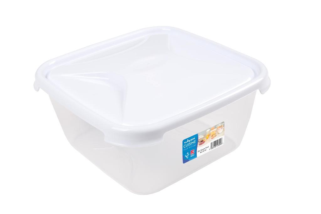 Wham Cuisine 2L Square Food Box With Lid - Click Image to Close