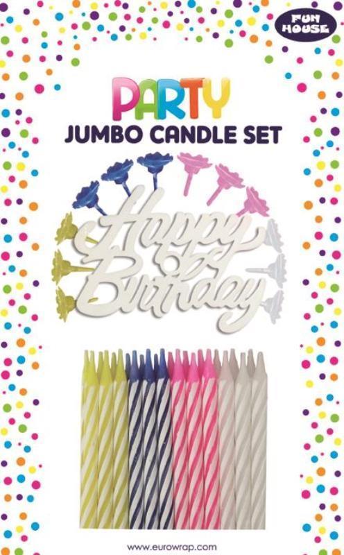 Jumbo Birthday Candle Set - Click Image to Close