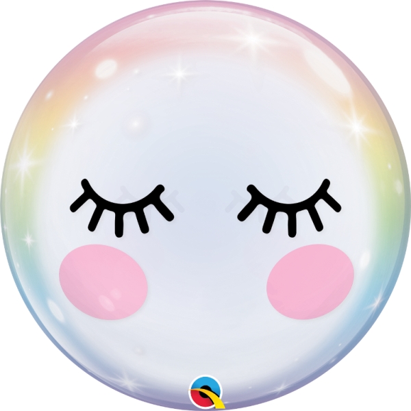 Qualatex 22" Eyelashes Bubble Balloon - Click Image to Close